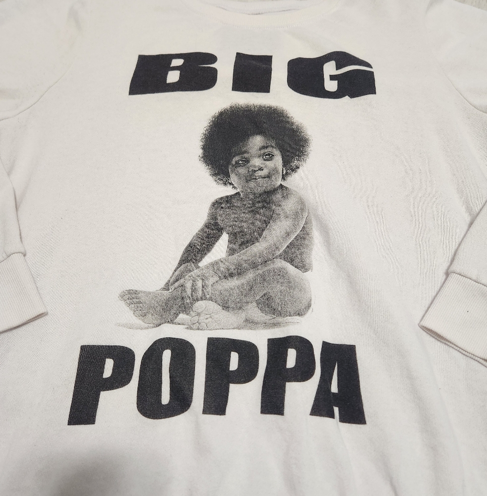 VGUC- 2XL White Big Poppa Graphic Sweatshirt - Picture 2 of 5